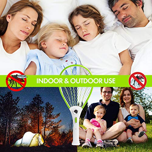 Nikаnd Fly Racket - Light Trap Indoor & Outdoor Tennis Racquet - Fruit Flies Fly Control Best for Camping - Thumbnail 4