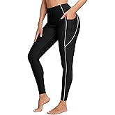 ATTRACO High Waisted Swim Pants - Women's Swim Leggings