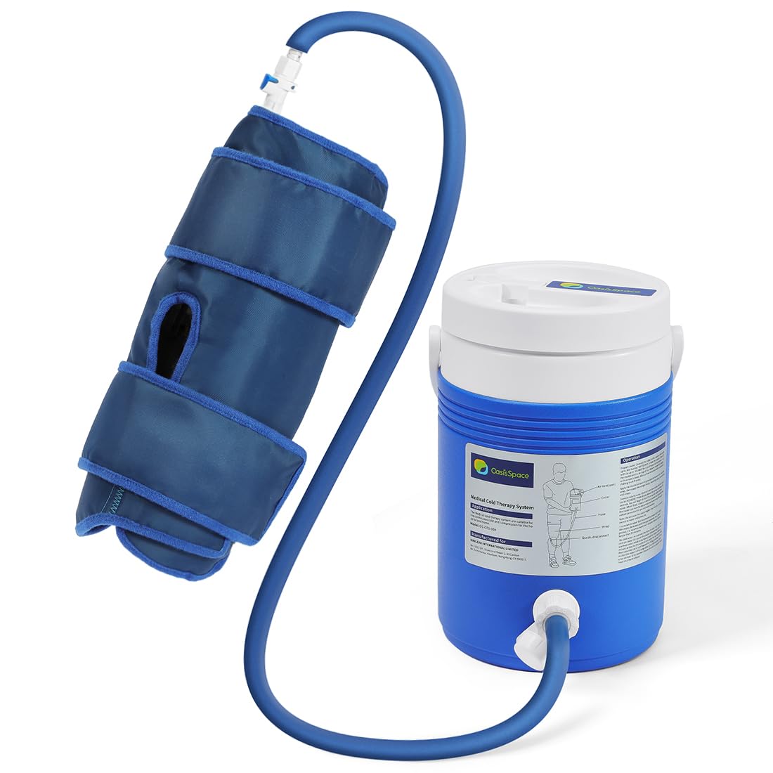 Photo 1 of OasisSpace Cold Therapy Ice Machine,Portable Ice Machine for Knee After Surgery,Low Noise Cold Circulation Therapy System Helps Reduce Swelling