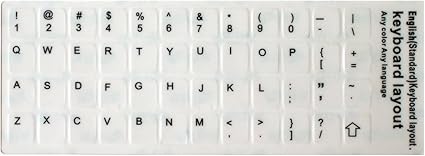 Amazon キーボードを英語配列に変換 ラベルマジック 英語キーボードラベル 白地 Mle Kl Us W1 ラベルマジック パソコン用キーボード 通販