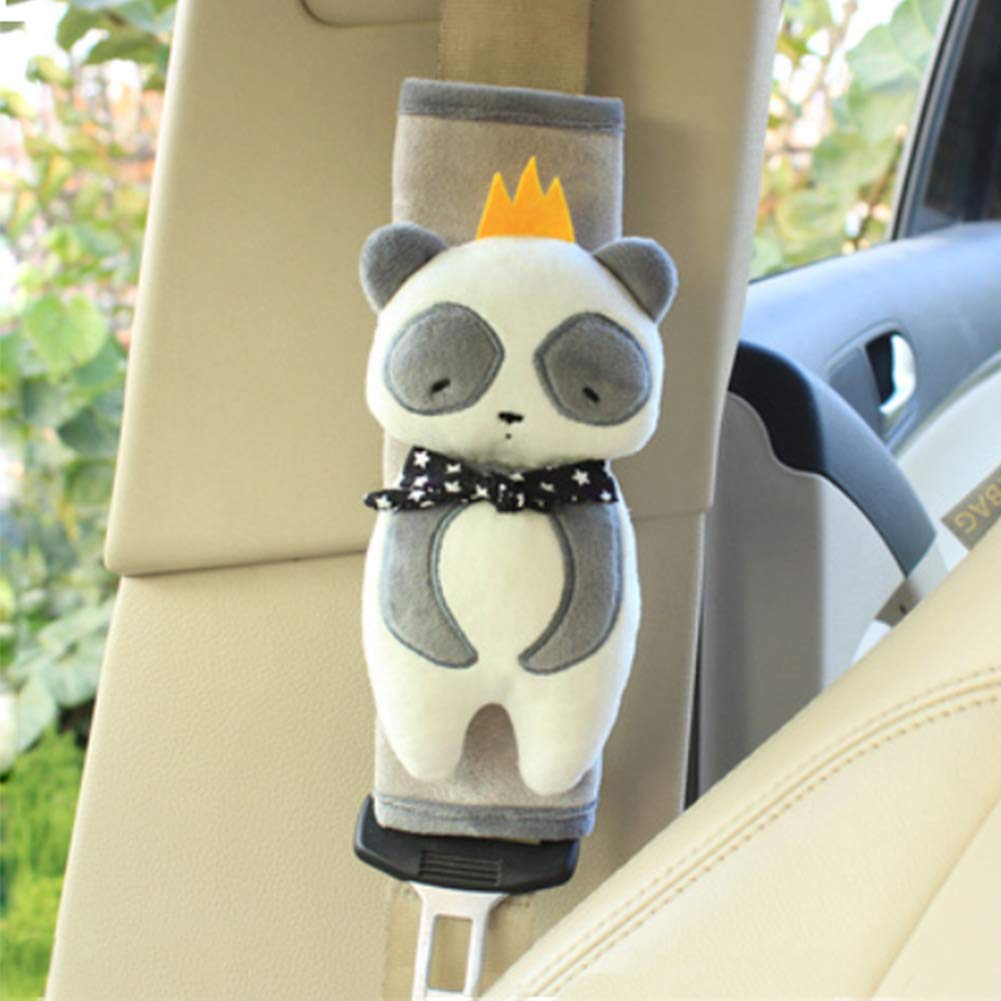 Soft Cartoon Seat Belt Cover Baby Kid Animal Seatbelt Pad Adjustable Safety Shoulder Pad Harness Protection Cushion for Adult Child and Baby