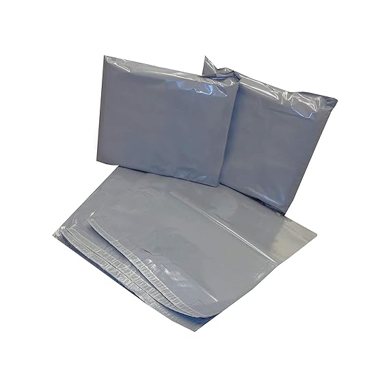 Polythene Grey Mailing Bags 10x12" (254mm x 305mm) Plastic Postal Sacks