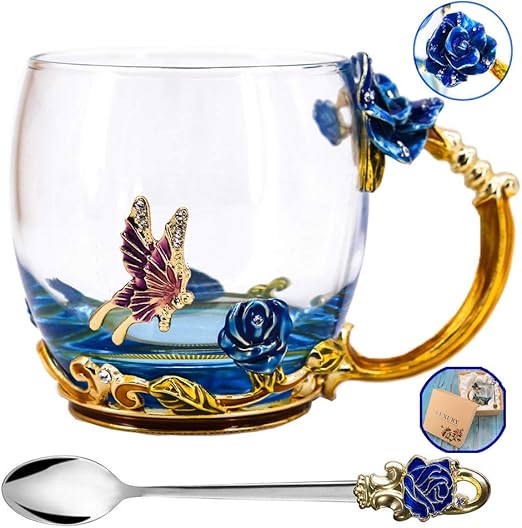 Amazon Com Tea Cup Mother S Day Gifts Coffee Mug Clear Glass