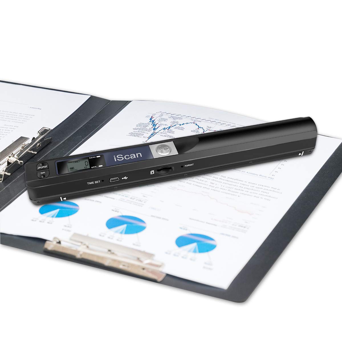 SOOTOP Portable Scanner, 900dpi Resolution Portable Small Document Image Scanner Battery Operated fo