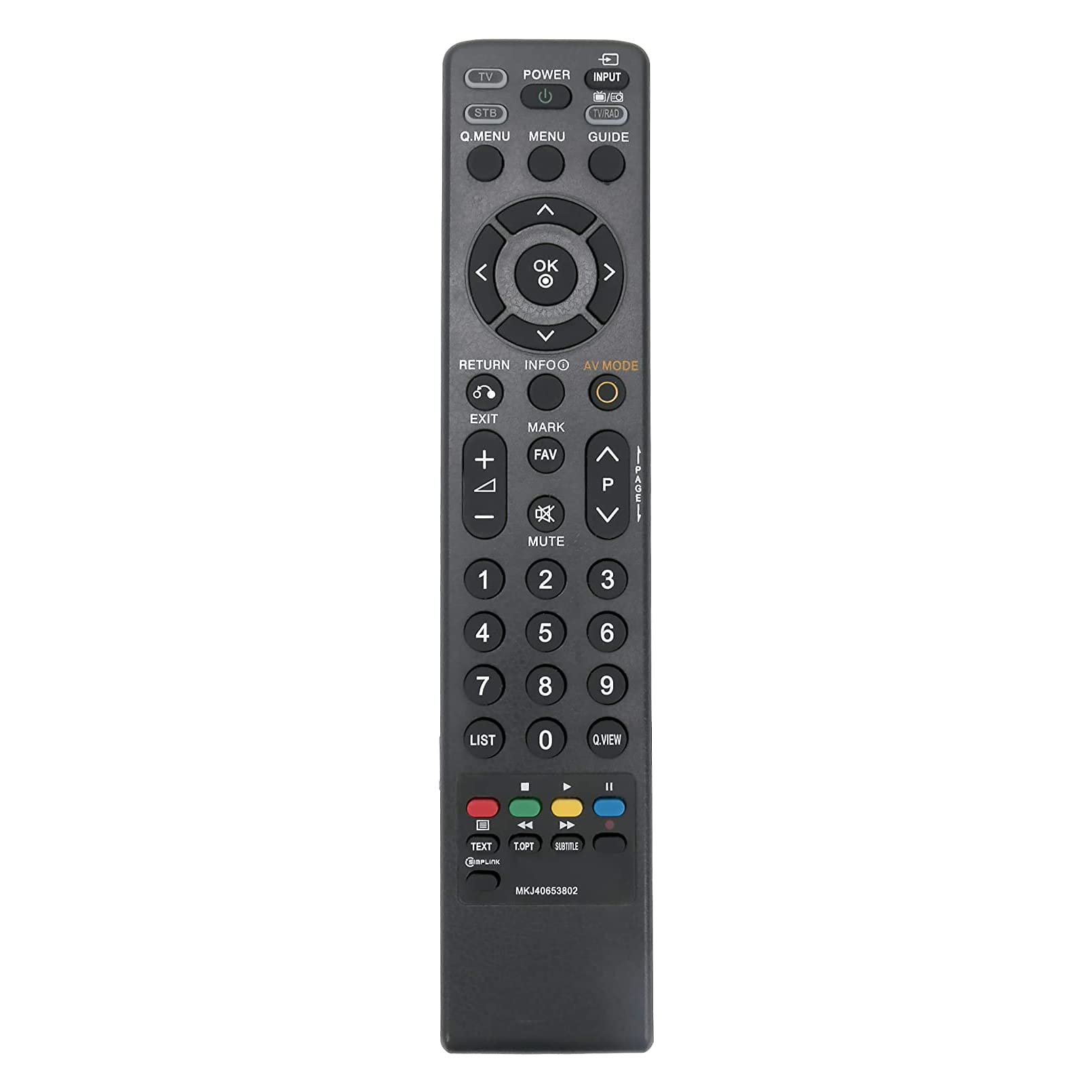 VINABTY MKJ40653802 Replacement Remote Control Compatible with LG TV 32LG60UD-AA 32LG60FD-AC 42LG60FD-AA 47LG65YD-AC 47LG60FD-AA 52LG65YD-AJ 52LG65YD-AC 42LG61YD-AC 42LG61YD-AJ 47LG61YD-AC