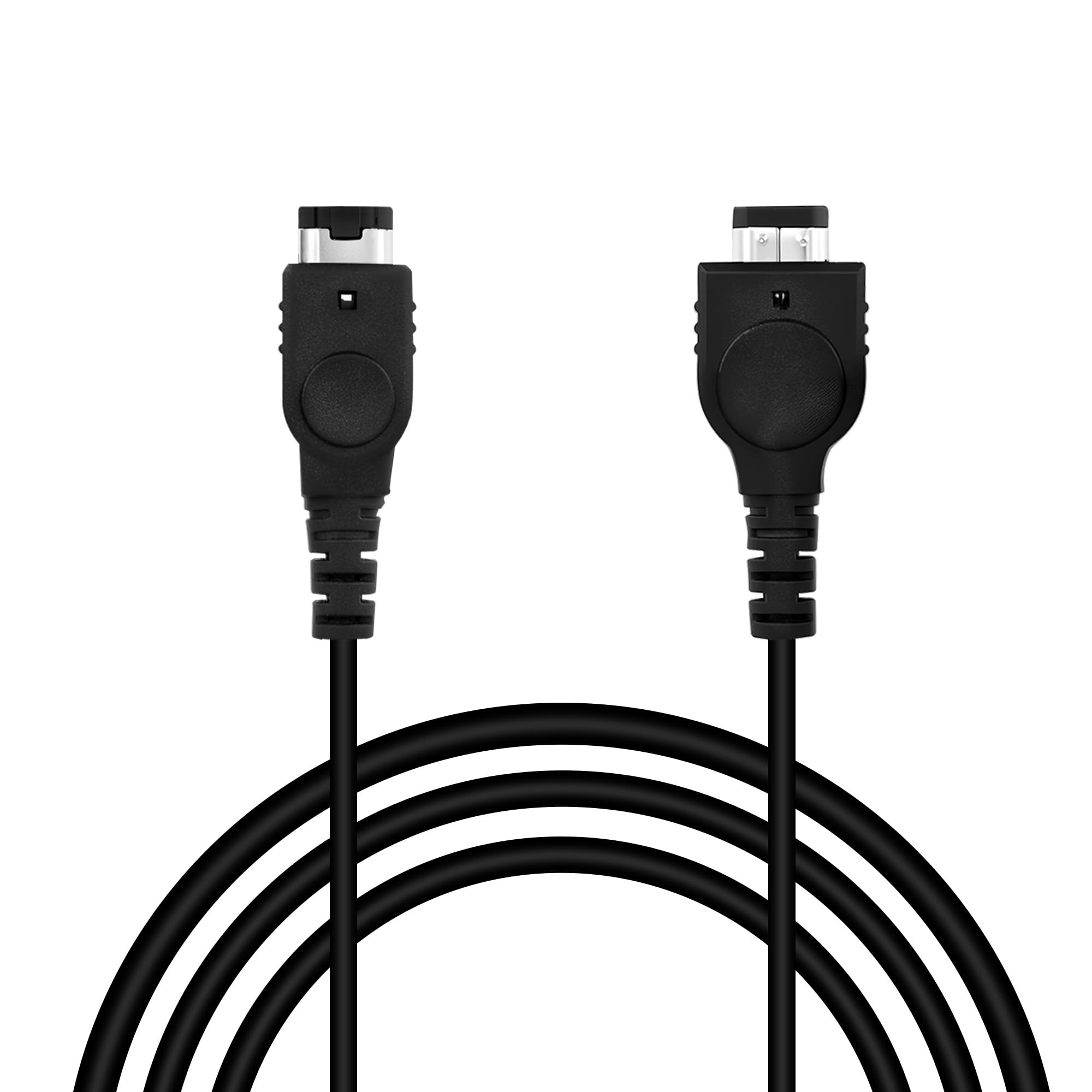 Mcbazel 2 Player GBA Link Cable, Professional Data Connect Cord for Nintendo Game Boy Advance and GBA SP, Reinforced Handheld Trading Cable - 3.9FT, Black