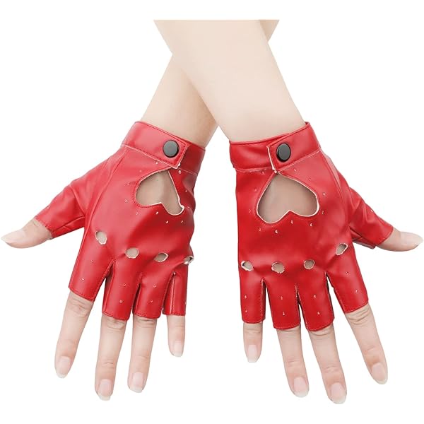 Amazon.com: 1 Pair Half Finger Leather Gloves, Stylish
