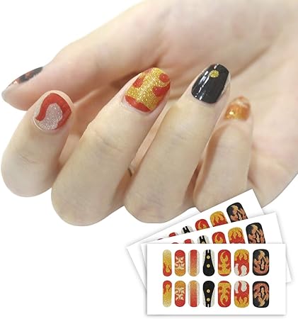 Amazon Co Jp Moore Bentham 鬼滅の刃 防水ステッカーシール 3枚 アニメ ねずこ ネイルシール 炭治郎 ねずこ 貼るだけマニキュア ジェルネイル ネイルチップ ネイルシール ハロウィン コスプレ 杏寿郎 文房具 オフィス用品