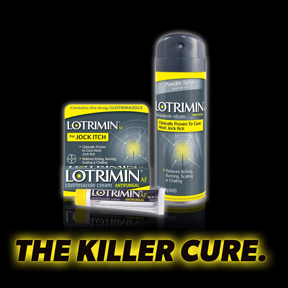 Galleon Lotrimin AF Jock Itch Antifungal Powder Spray, Miconazole Nitrate 2, Clinically