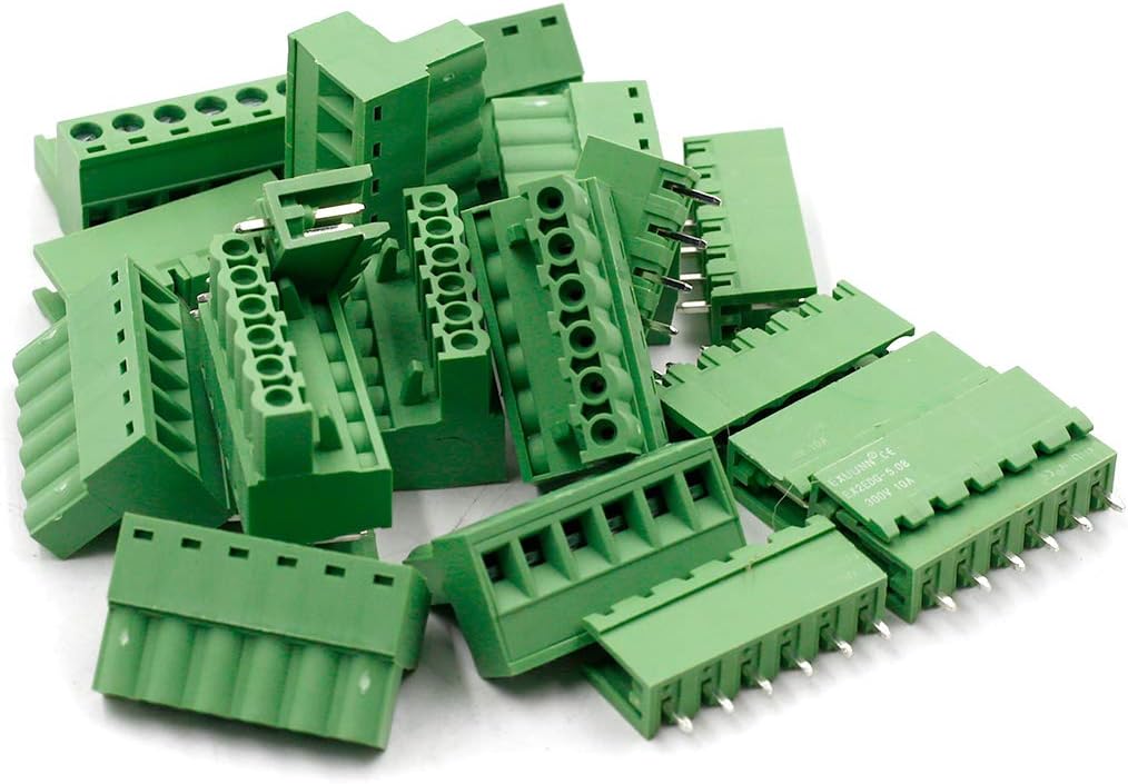 Hxchen AWG28-12 - Adaptador de bloque de terminales con clavija recta ...