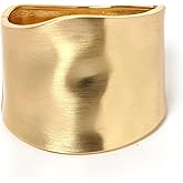 AYWFCBF Bangle Bracelets for Women | 14K Gold Plated Trendy Wide Bracelets | Hinged Arm Cuff Bangles Chunky Bracelet for Women