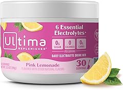 Ultima Replenisher Daily Electrolyte Powder Drink Mix – Pink Lemonade, 30 Servings Canister – Zero Sugar Hydration Powder wit