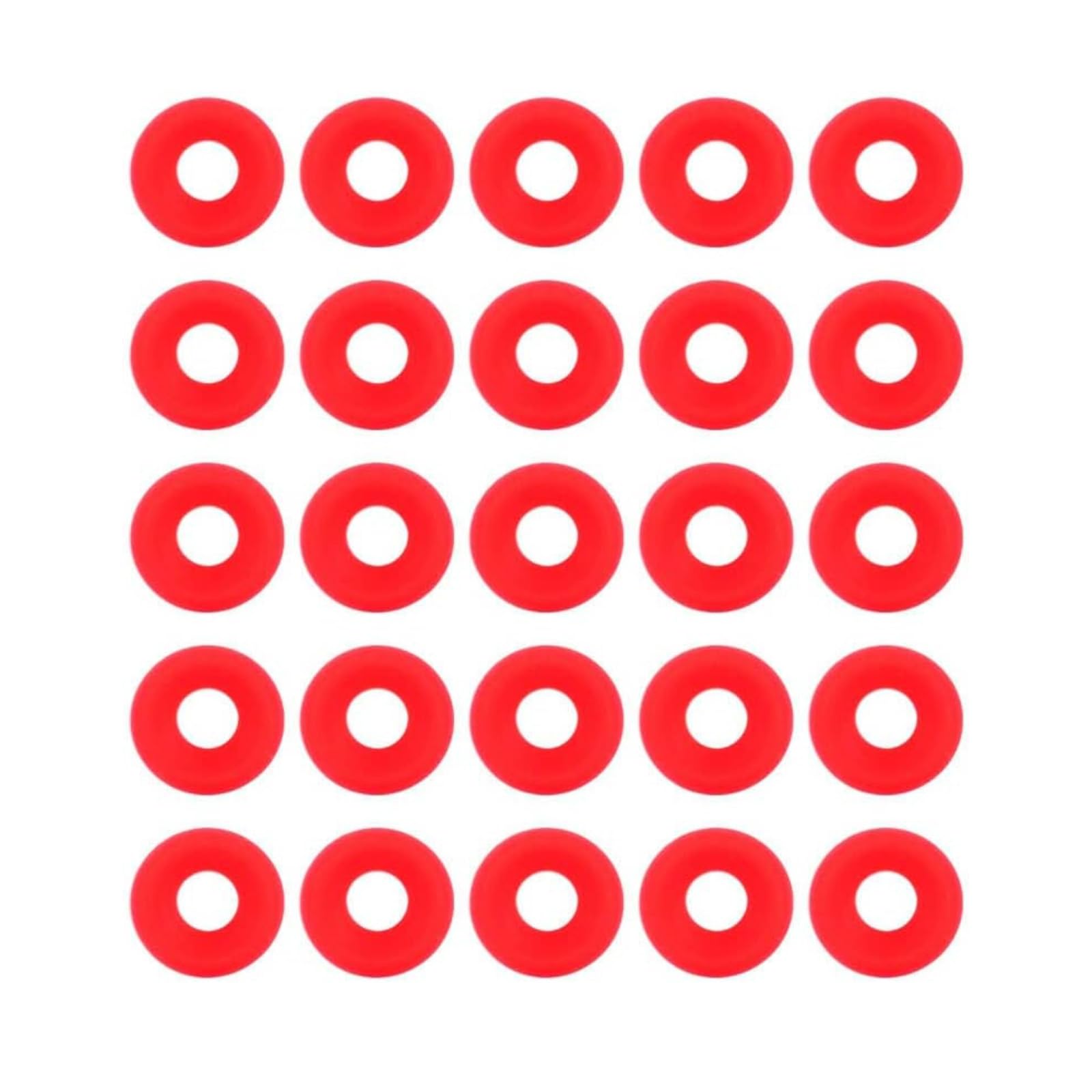 VIFERR Silicone Bottle Seal 25 Pcs Grolsch Gaskets Silicone Seals Bottle Washer for Swing Flip Top Bottle Home Brew Beer Bottle Seals Red