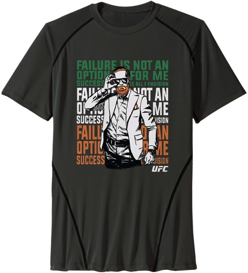 Topneen Men's Conor McGregor UFC Athletic Active Dri-Fit T-Shirt Black