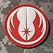 Star Wars Jedi Order Galactic Republic Patch - PVC Morale Patch, Velcro Backed Morale Patch, Star Wars Morale Patch by NEO Tactical Gear (Red and White)