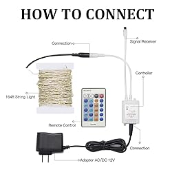 Decute 500LED 164ft Fairy String Lights Christmas