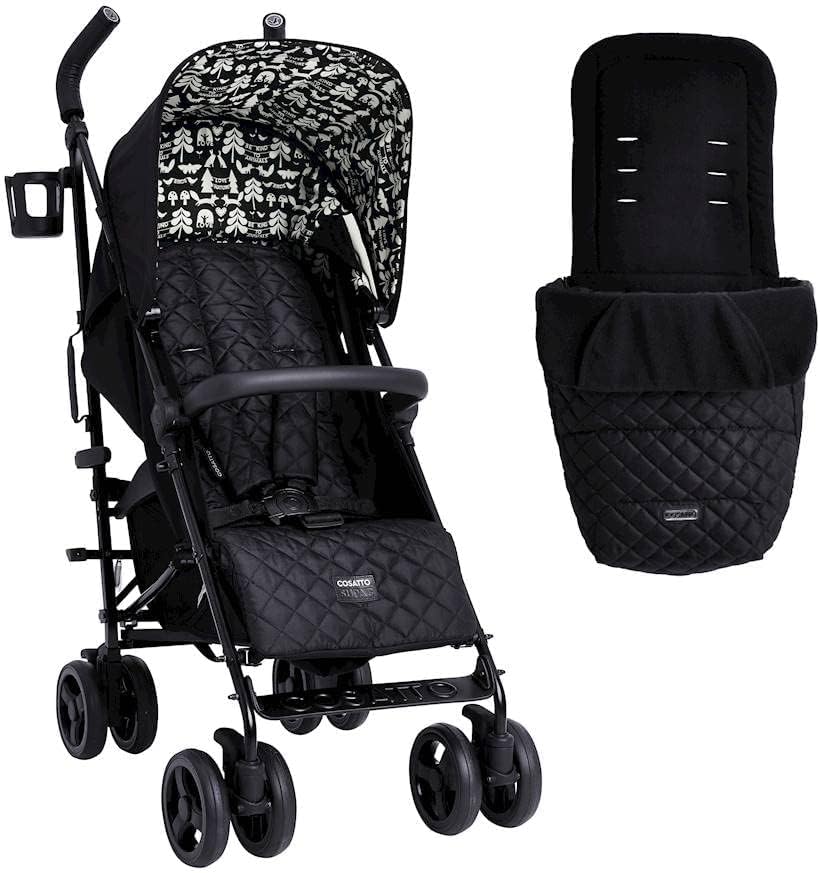 Cosatto Supa 3 Pushchair with Footmuff Lightweight Stroller Birth to 25kg