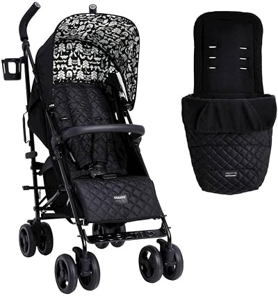 Cosatto Supa 3 Pushchair with Footmuff Lightweight Stroller Birth to 25kg