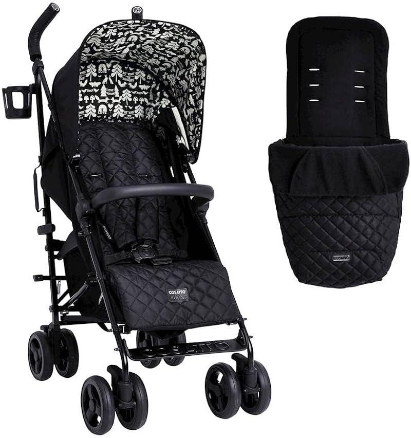 Cosatto Supa 3 Pushchair with Footmuff Lightweight Stroller Birth to 25kg