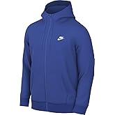 Nike Sportswear Club Fleece Men's Full-Zip Hoodie (BV2645-480, Game Royal/Game Royal/White) Size Small