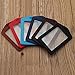 ISKYBOB Set of 14 Vertical Colorful Faux Leather Business ID Badge Card Holder,Not Included Neck Strap