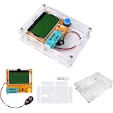 LCR-T4 Mega328 Digital Transistor Tester Resistance Capacitance Diode Triode Capacitance Resistance ESR Meter MOS PNP NPN LCR with Case