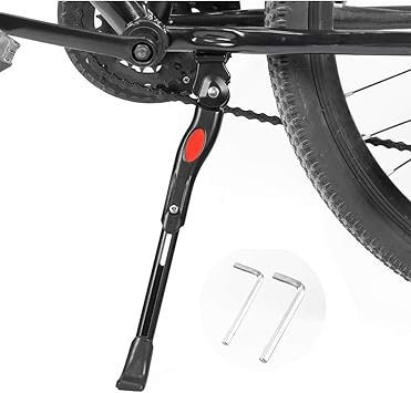Amazon 自転車 サイドスタンド 長さ調整可能 27 対応 センタースタンド 自転車キックスタンド片足スタンド 汎用 ネジとレンチ付属 Bestcan キックスタンド
