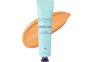 Westmore Beauty Supreme Creme All-Over Complexion Perfector – Long-Lasting CC Cream Foundation - Waterproof & Transfer-Resistant Skin Tint - 1 Oz (Tan)