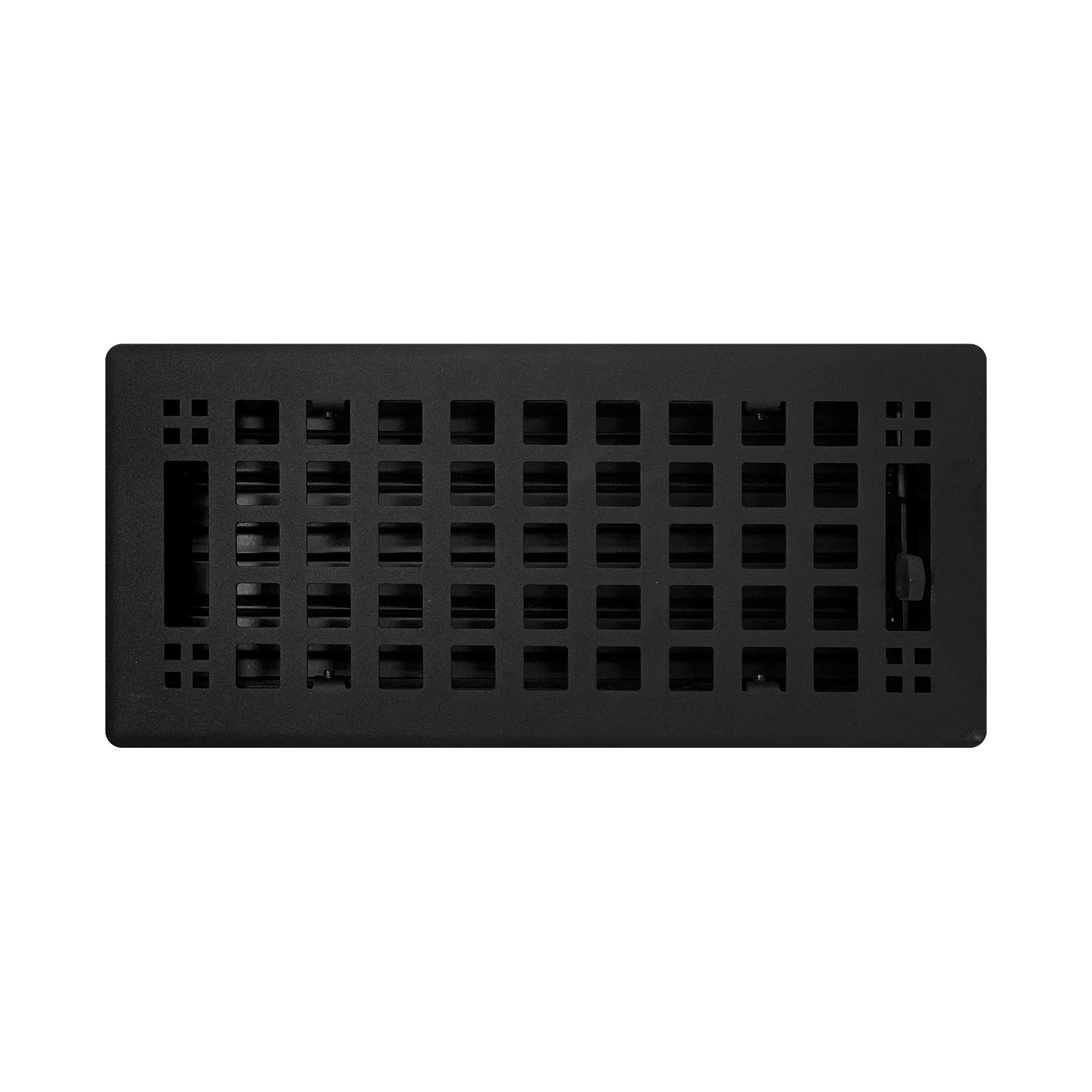 Madelyn Carter Artisan Flat Black Vent Covers (Steel) 4" x 10" (5.5" x 11.5" Face)