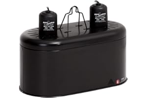 REPTI ZOO Dual Reptile Light Fixture for Reptile Dome UVB Lamp Fixture Dual Reptile Reflector Dome Lamp Cap Combo Integration Design Heat Lighting