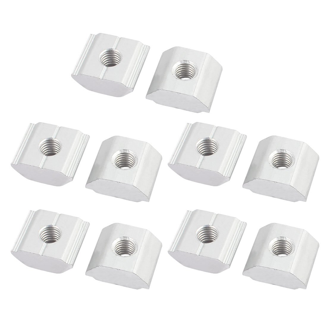 Sourcingmap 10Pcs Aluminum Solar Panel Mounting Brackets-Mid Clamp for Framed Panels