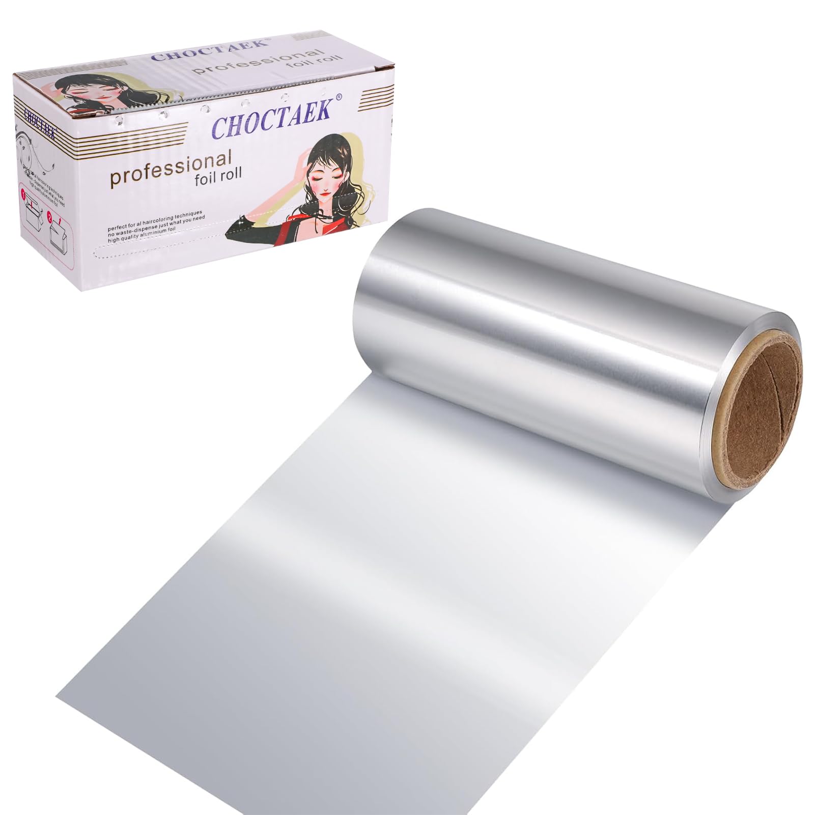 1 Pack 30M Foil Silver Hair Foil, Aluminium Hair Foil Silver Hairdressing Foil for Hair Highlighting and Coloring, Hair Foil Roll Hairdressing Salon Modeling Tool(12 CM Width)