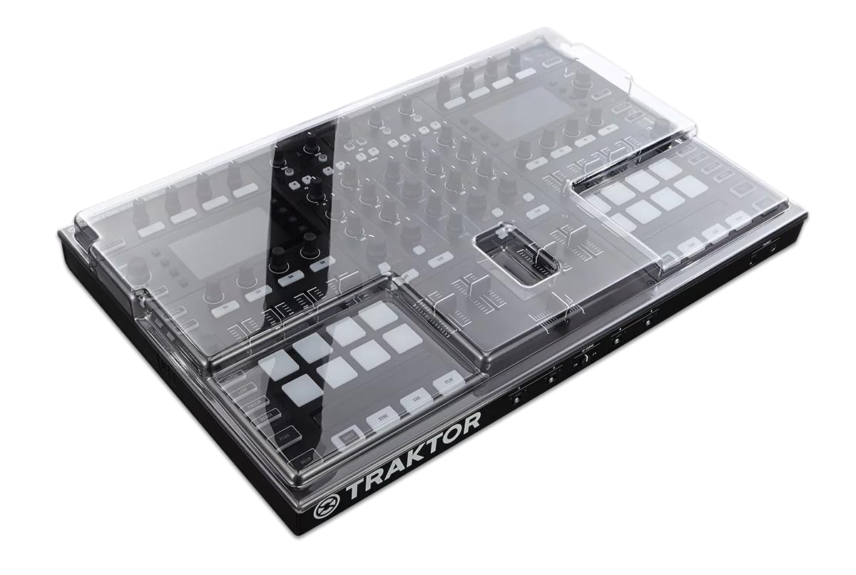 Decksaver Cover for Native Instruments Kontrol S8 - Super-Durable Polycarbonate Protective lid in Smoked Clear Colour, Made in The UK - The DJs' Choice for Unbeatable Protection