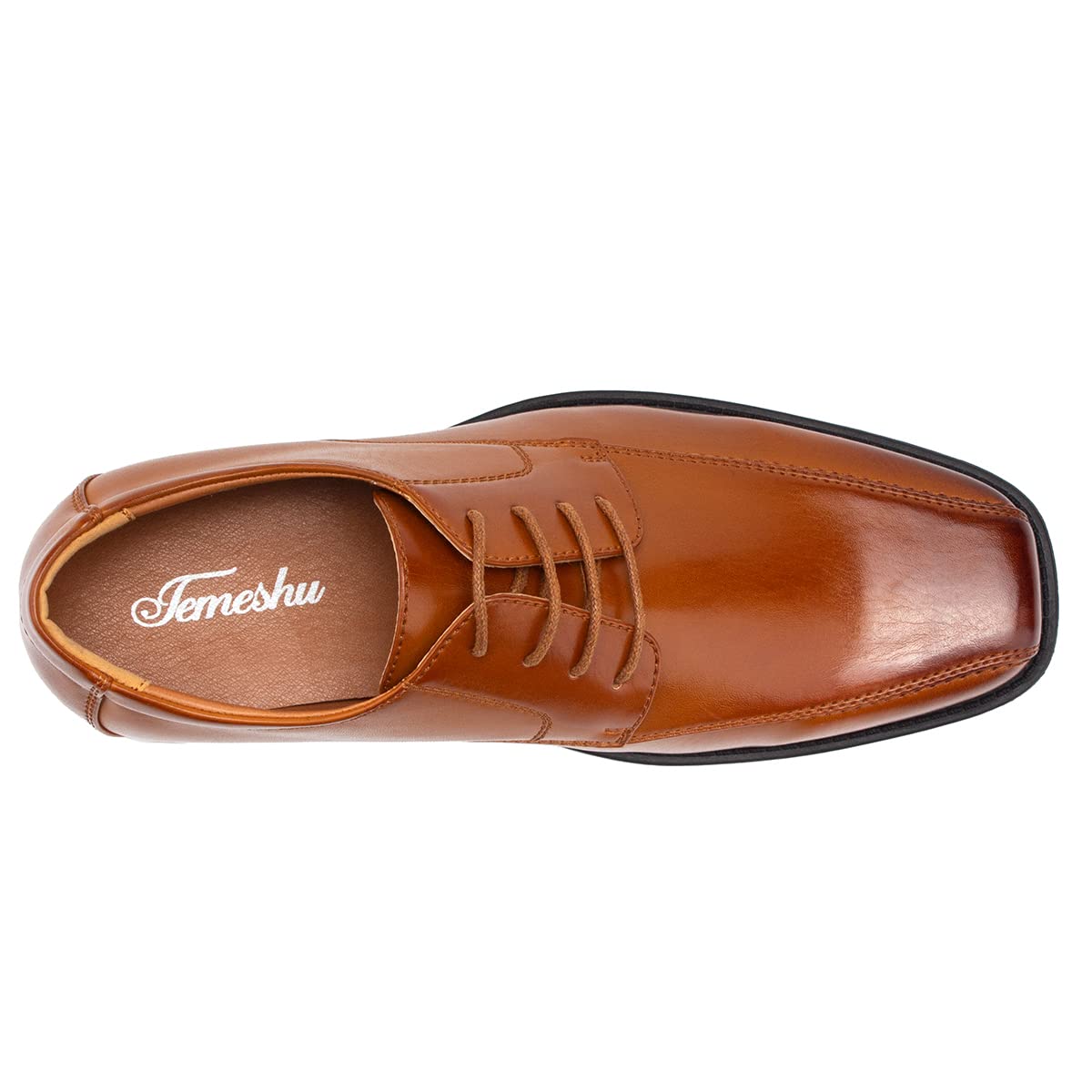 Temeshu Men's Oxford Classic Dress Shoes Casual Business Formal Lace up Shoes Lightweight DS11