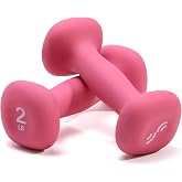 Sportneer Neoprene Dumbbells Set of 2, 2,3, 5, 8, 10lb Hand Weights for Women, Non-Slip Ergonomic Design, Anti-Roll Square Shape at home weights for women