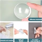 efbock 6pcs Transparent Silicone Door Stopper Wall Protector Bumper Guard 1.57 view 4
