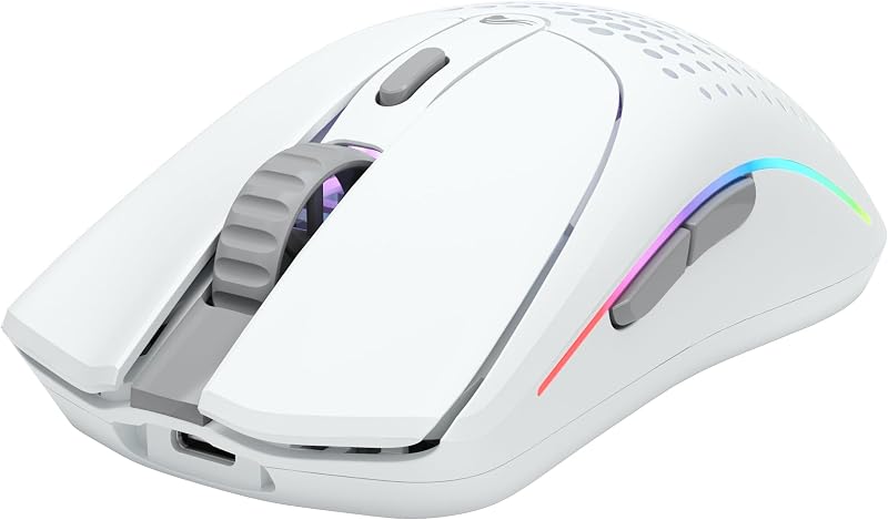 Model O 2 Wireless Gaming-Maus, 68g, BAMF 2.0 Sensor, in Mattweiß