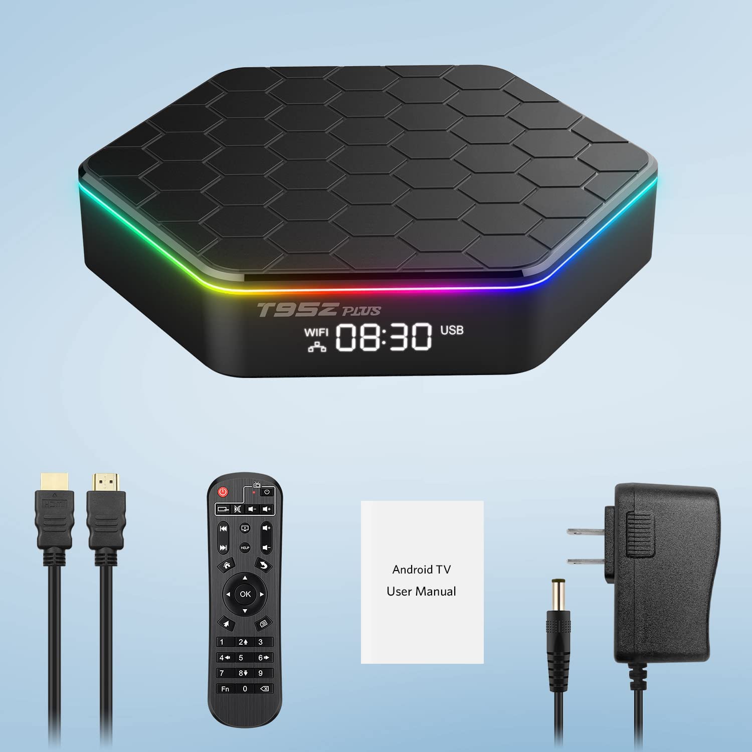 Android 12.0 TV Box, 6k/3D HD Tv Box H618 Quadcore 4GB RAM 32GB ROM 2.4G/5.0G Dual WiFi & BT 4.0, Android Box Support Multi-Lingual with LAN Ethernet 10/100M for Chat Movie Game etc.