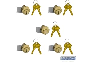 SALSBURY INDUSTRIES 2190-5 Lock for Americana Mailbox Door 2 Keys PER Lock-5 Pack