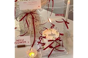 Gyufise 30Pcs Bowknot Cake Toppers Bow Cake Decorations Picks Baby Shower Cake Decorations for Birthday Wedding Party Wedding Anniversary Party Supplies Red