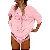 SOLY HUX Women's Graphic Tees Cute Print Short Sleeve Tee Preppy Clothes Casual Vintage Summer Oversized T Shirt Top
