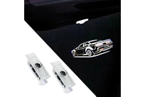 UUAKARIN 2 PCS Car Door Logo Lights Compatible for Challenger 2015-present Courtesy LED Ghost Shadow Light Projector Lamps Accessories (Muscle)