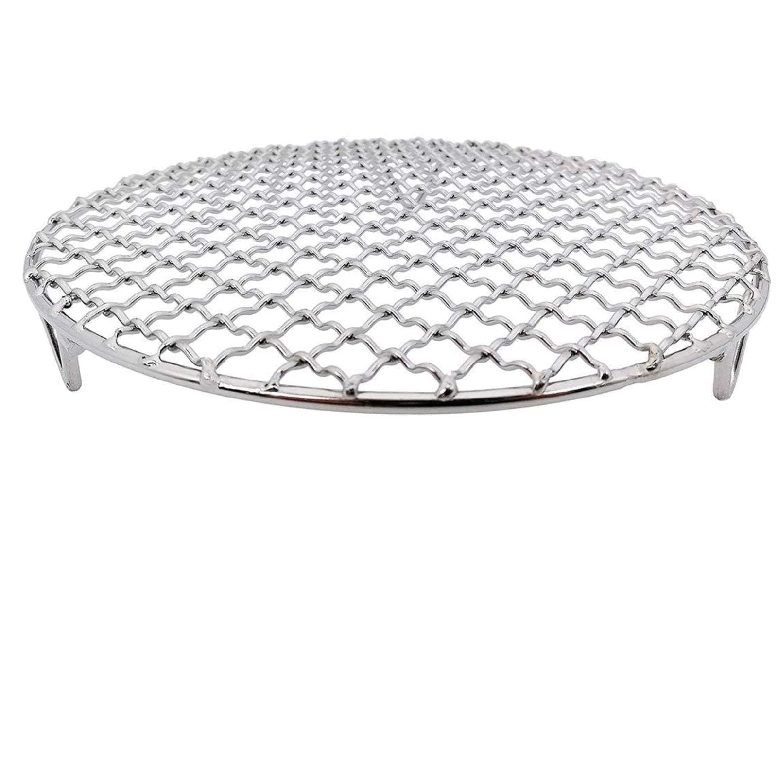 Agatige Canning Rack Steaming Cooling and Baking Barbecue Rack Stainless Steel Round Wire Racks Fit for Air Fryer Pressure Cooker