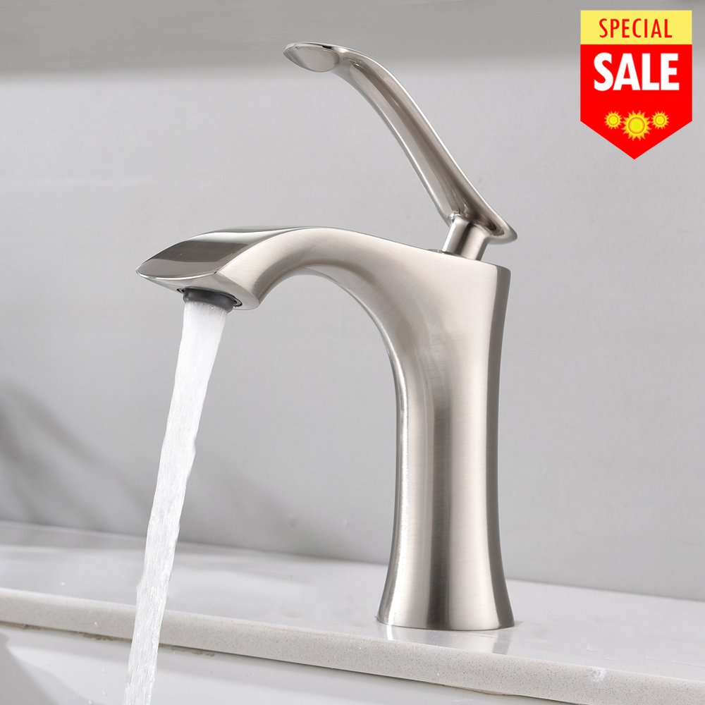 Modern Stainless Steel Lavatory Bathroom Vanity Faucet Faucet Brushed Nickel 54421339782 Ebay