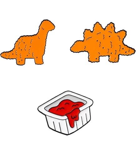 Opexicos 3Pcs Cartoon Noodle Bowl Enamel Pins - Pink Food Brooch For Jackets & Bags