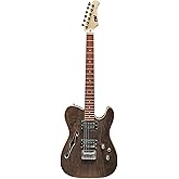 IYV-ITF-350 6 string Solid Top-Semi Hollow Body Electric Guitar, Natural
