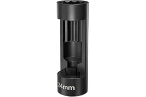 YSSNIUTOOL Suspension Socket Tool - 18mm, 19mm, 21mm, 22mm, 24mm Strut Nut Sizes, 12 Point 1/2" Drive, Easy Strut Nut Removal, Vm Number 3353