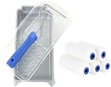 Mister Rui 4-Inch Foam Paint Roller Set with Tray and Frame view 1