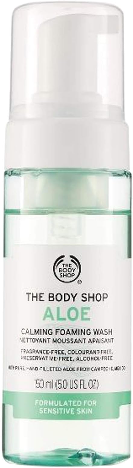 the body shop aloe foaming facial wash