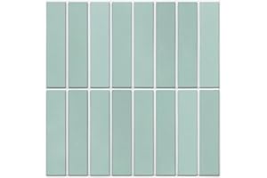 Commomy 10 Pcs Peel and Stick Tile Backsplash-11.8"X11.8" Matte 3D Peel and Stick Wall Tiles Linear Thin ‎Vinyl PVC 3D Stick on Tiles for Kitchen,Bathroom,Renters,Interior Decorative Wall Tiles